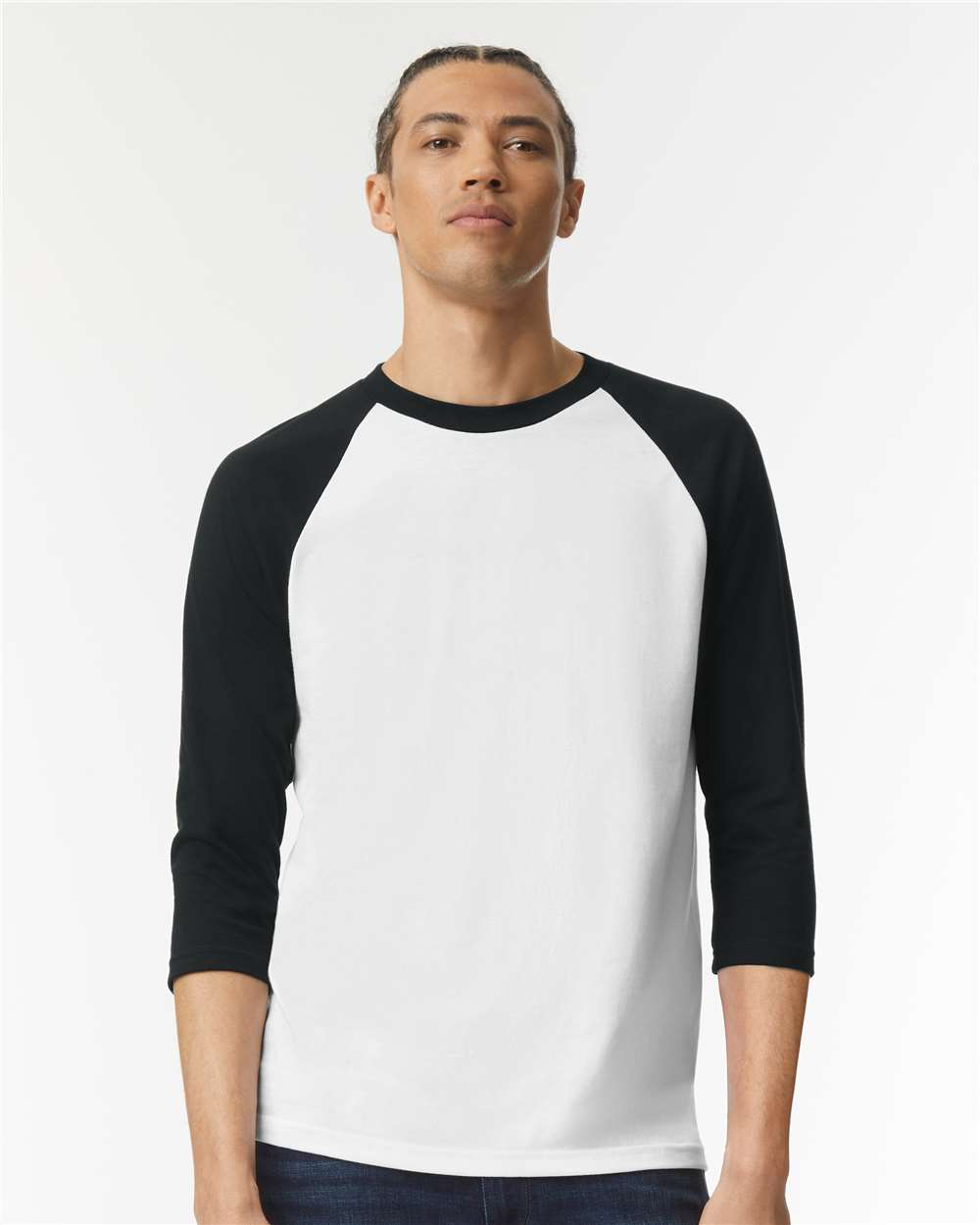 American Apparel 2003CVC Unisex CVC Three-Quarter Sleeve Tee