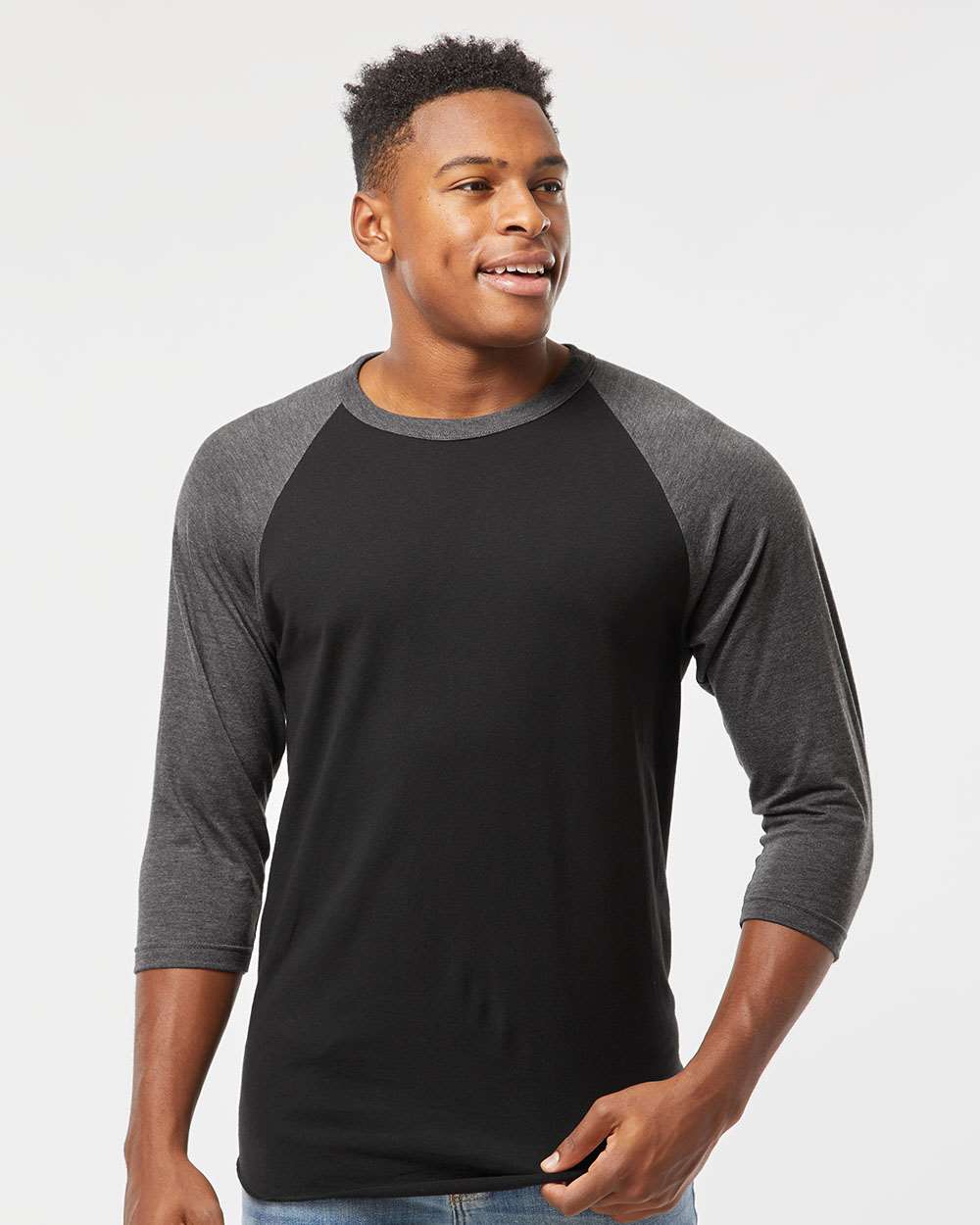 Tultex 245 Unisex Fine Jersey Raglan T-Shirt