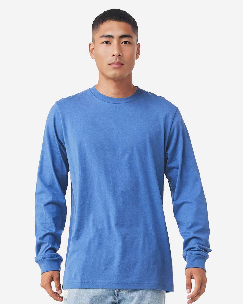 BELLA + CANVAS 3501CVC Heather CVC Long Sleeve Tee