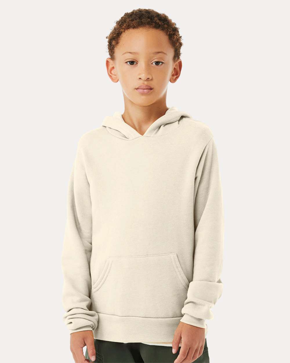 BELLA + CANVAS 3719Y Youth Sponge Fleece Hoodie Sweatshirt