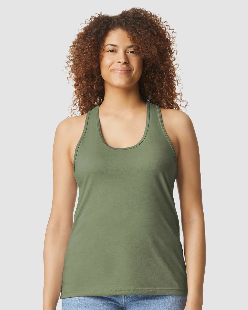 Gildan 64220LCVC Women's Softstyle® CVC Racerback Tank Top