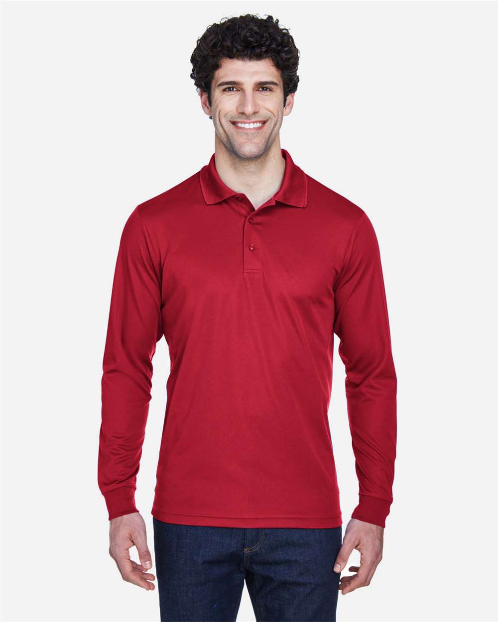 CORE365 88192 Men's Pinnacle Performance Long Sleeve Piqué Polo