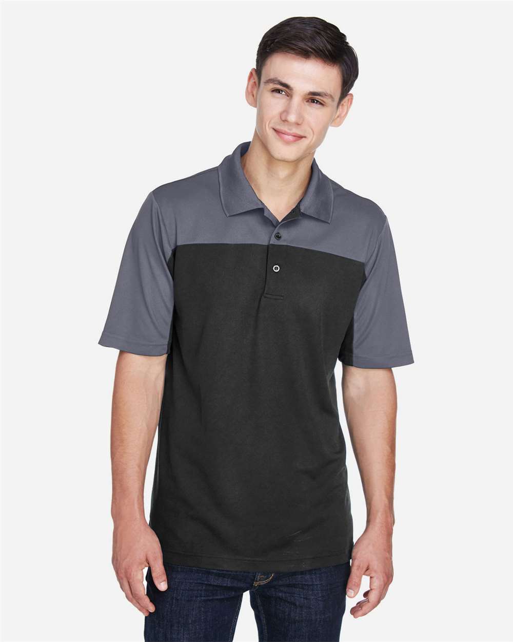 CORE365 CE101 Men's Balance Colorblock Performance Piqué Polo