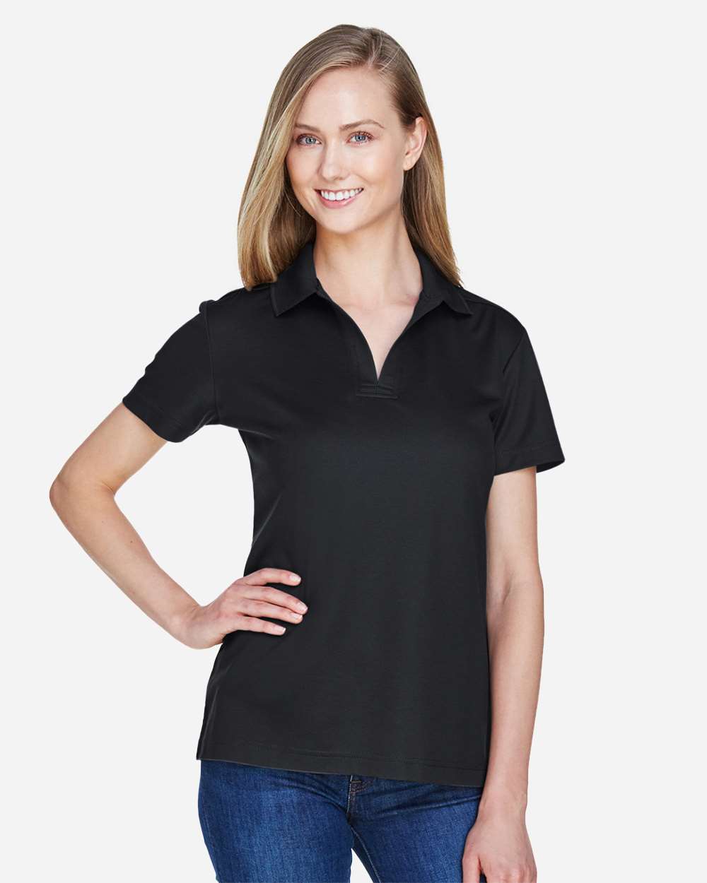 Devon & Jones DG20W Women's CrownLux Performance® Plaited Polo
