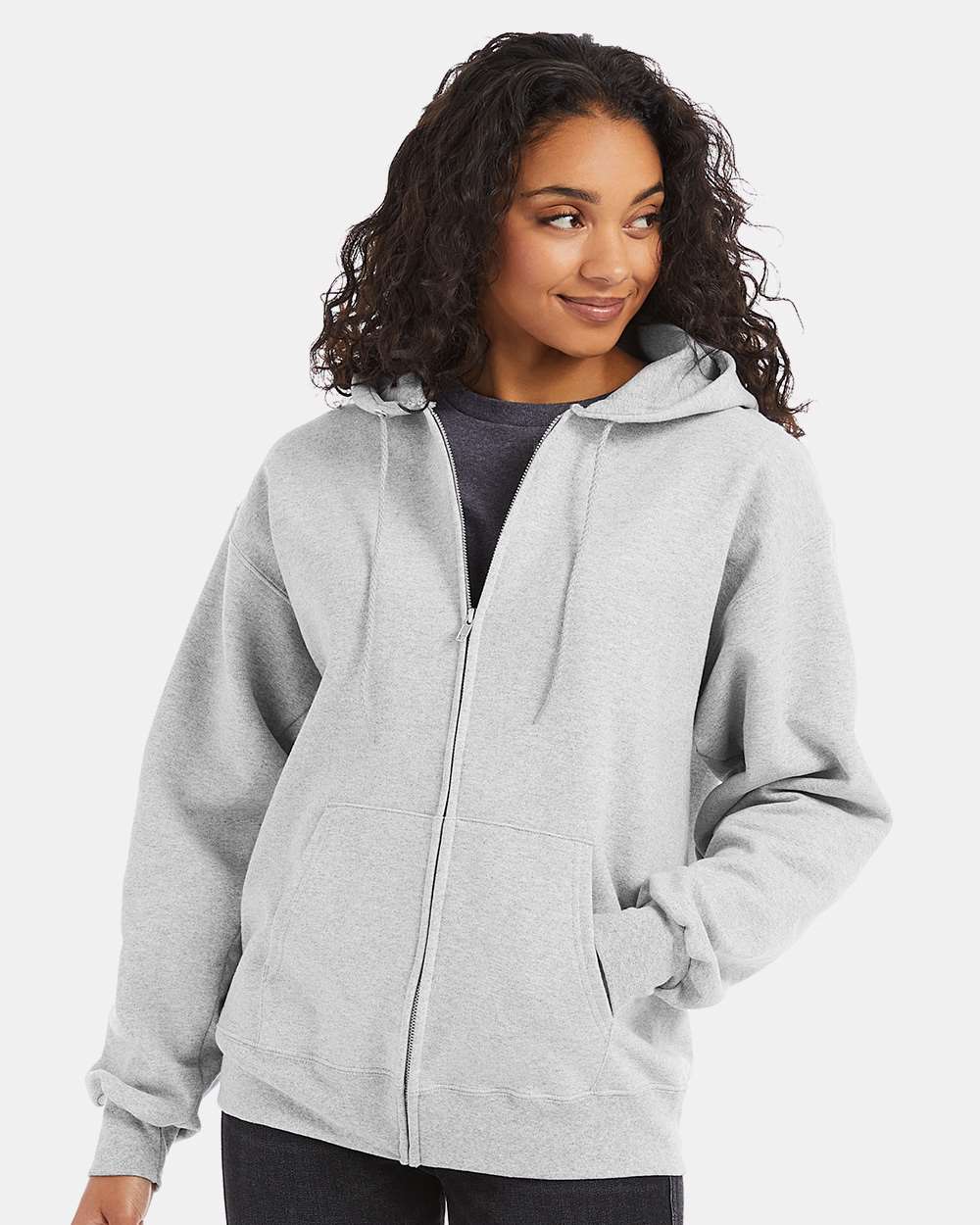 Hanes F280 Unisex Ultimate Cotton® Full-Zip Hooded Sweatshirt