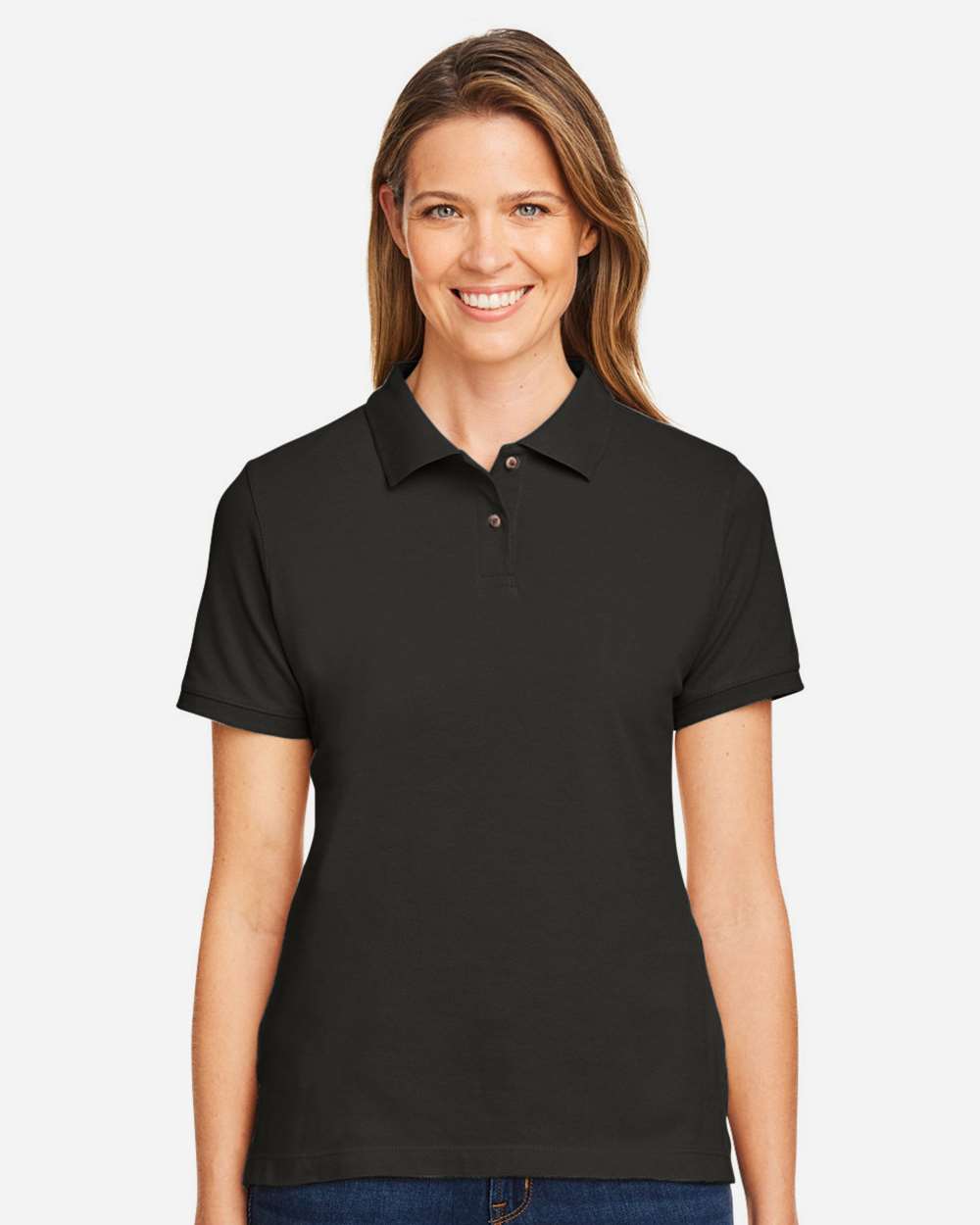 Harriton M200W Women's Cotton Polo