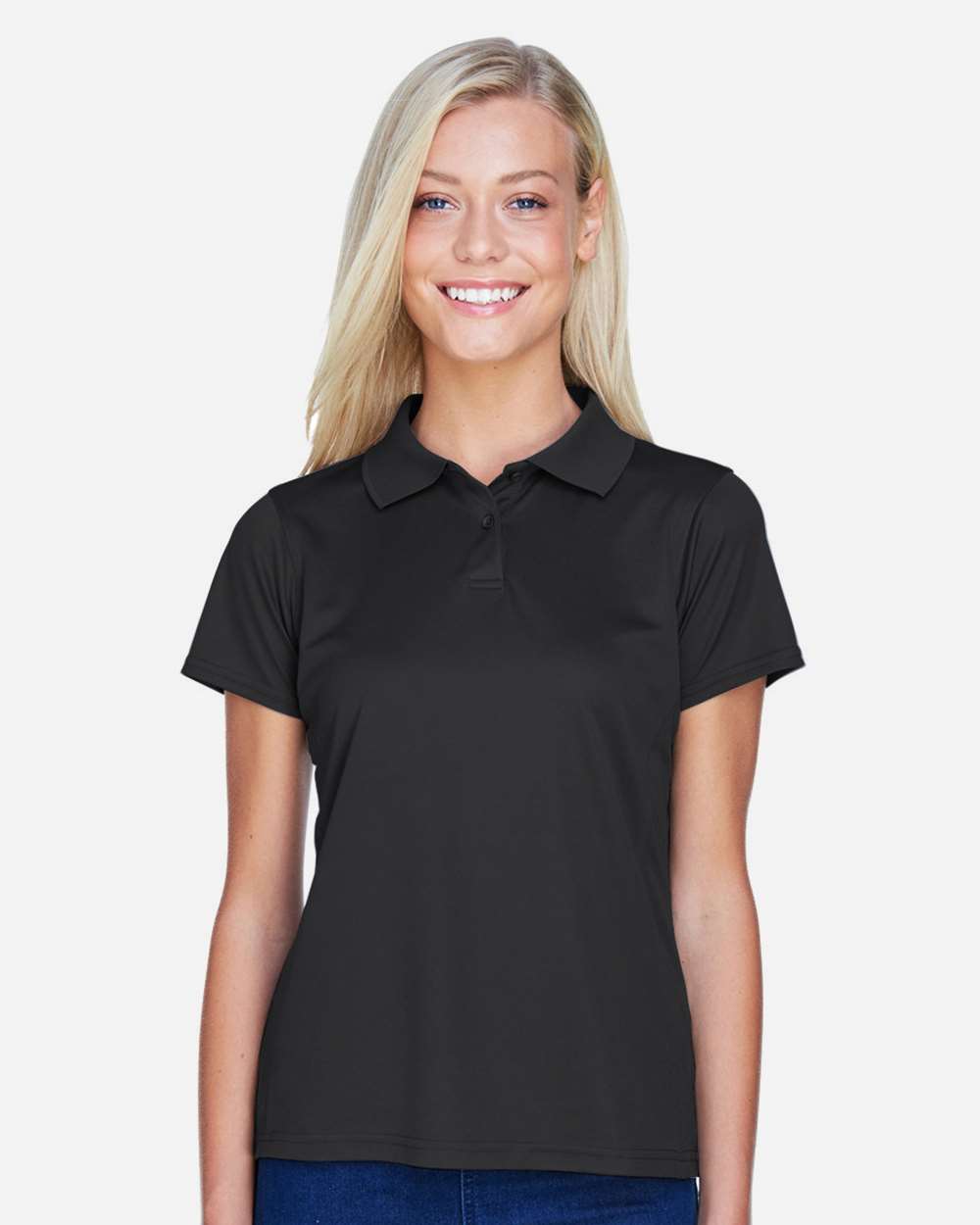 Harriton M315W Women's Polyester Jersey Polo