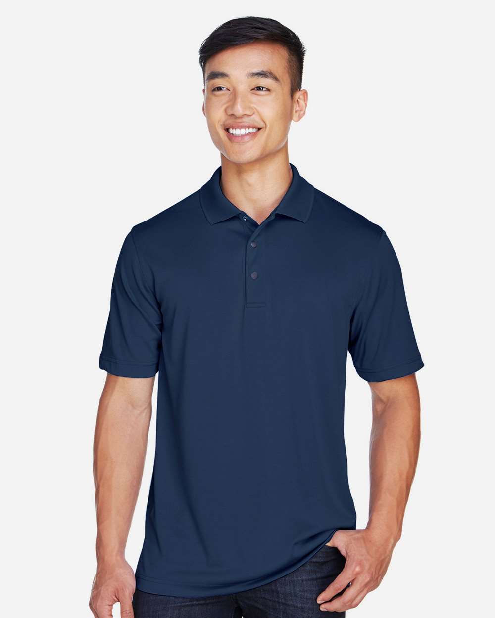 Harriton M345 Men's Advantage Snag Protection Plus IL Snap Placket Polo