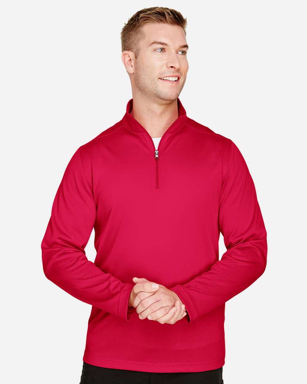 Harriton M748 Men's Advantage Snag Protection Plus Quarter-Zip Pullover