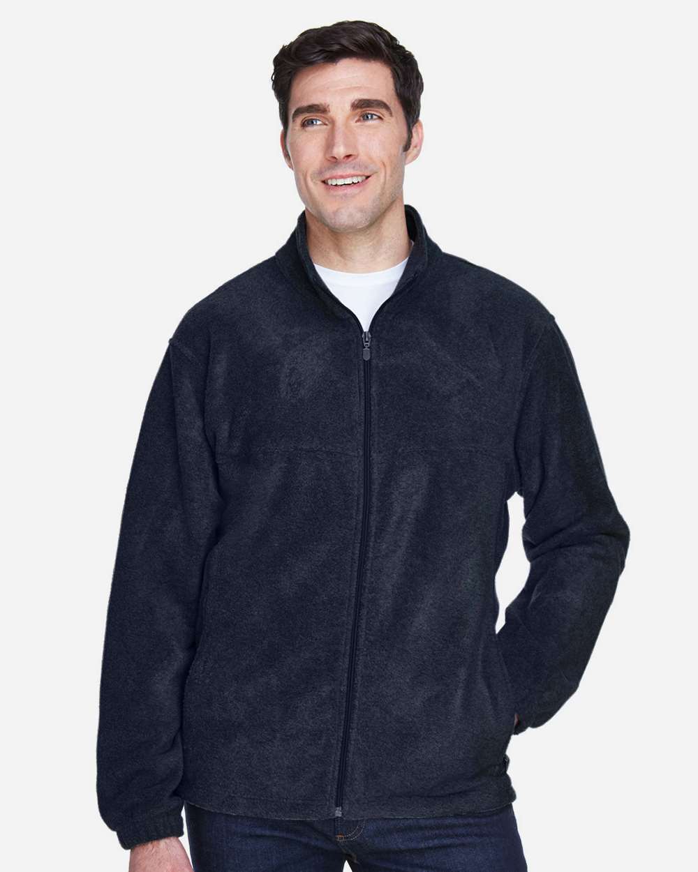 Harriton M990 Men's Full-Zip Fleece