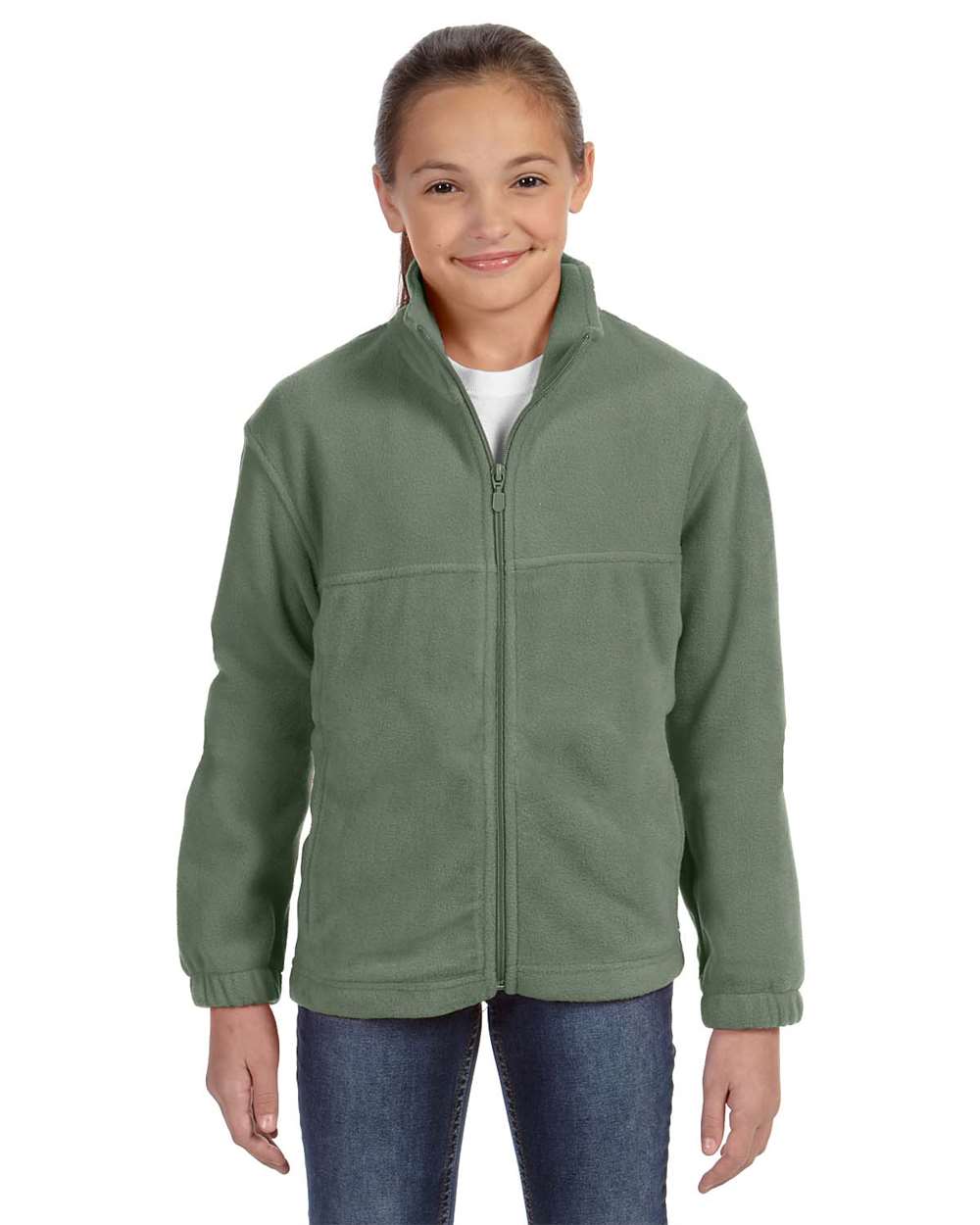 Harriton M990Y Youth Full-Zip Fleece