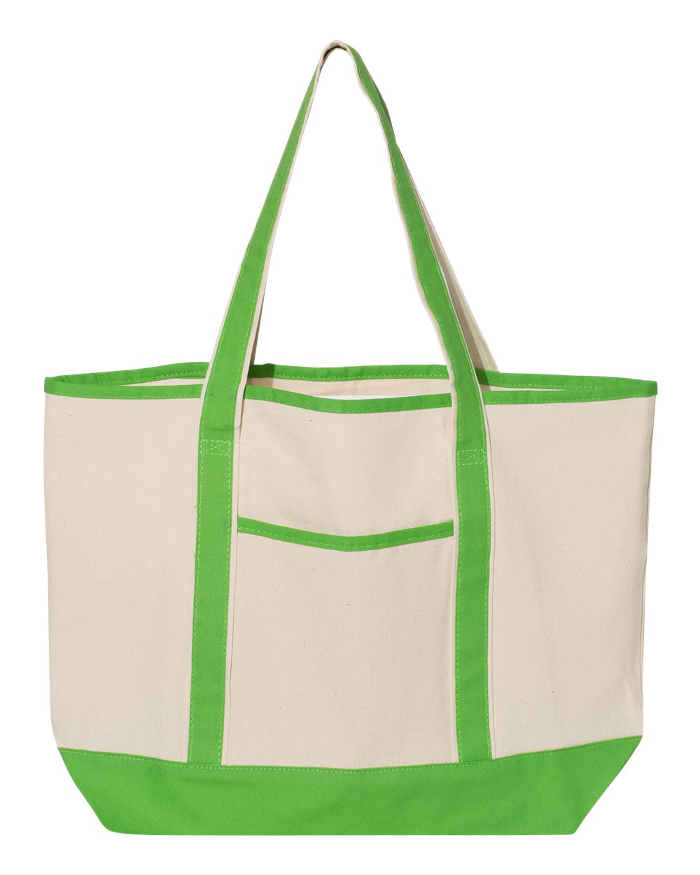 Q-Tees Q1500 34.6L Large Canvas Deluxe Tote