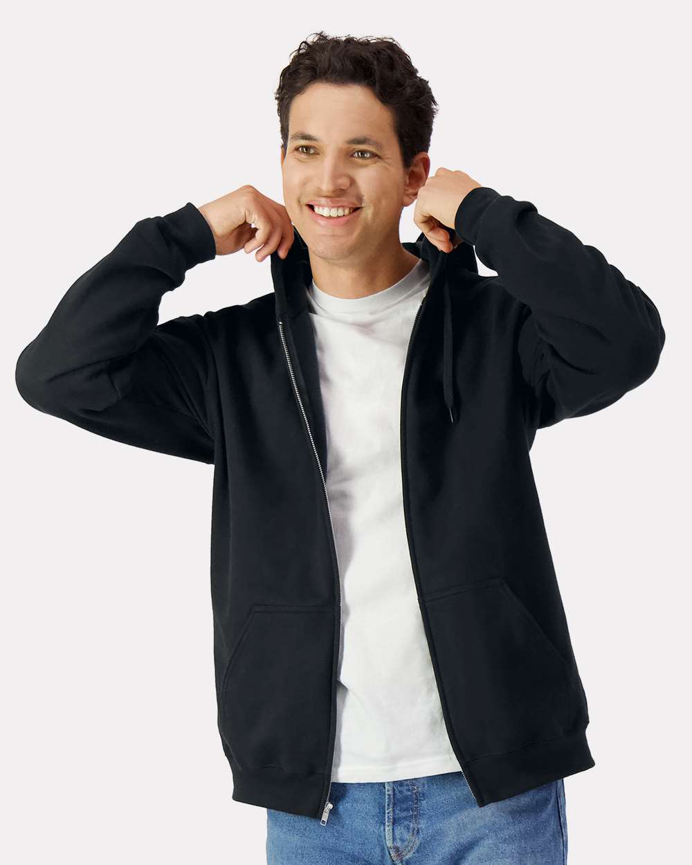 Gildan SF600 Unisex Softstyle® Full-Zip Hooded Sweatshirt