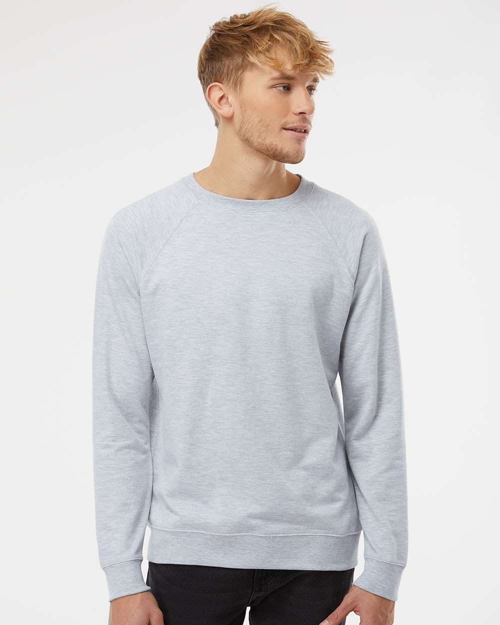 Independent Trading Co. SS1000C Unisex Icon Lightweight Loopback Terry Crewneck Sweatshirt