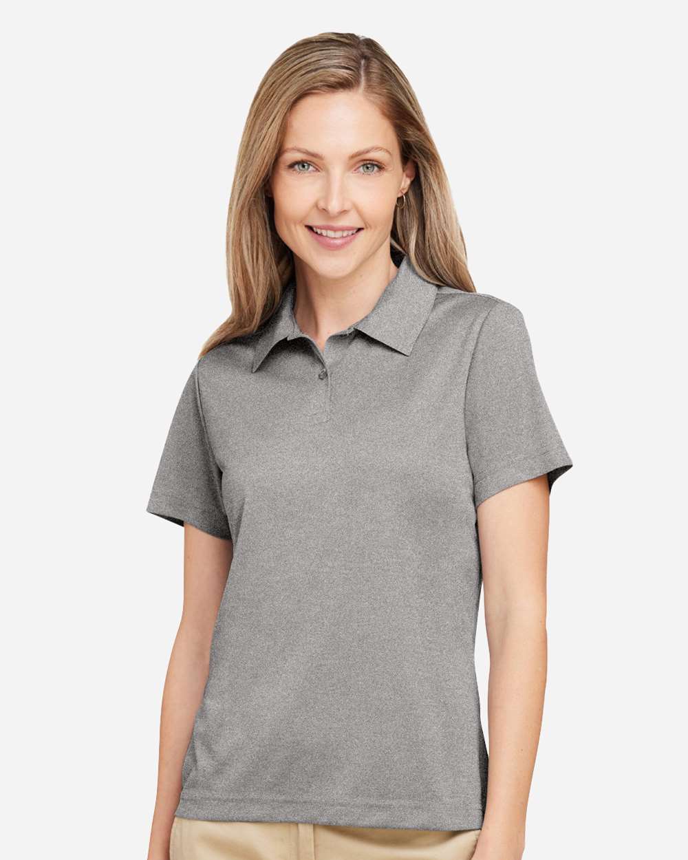 Team 365 TT51HW Women's Zone Sonic Heather Performance Polo