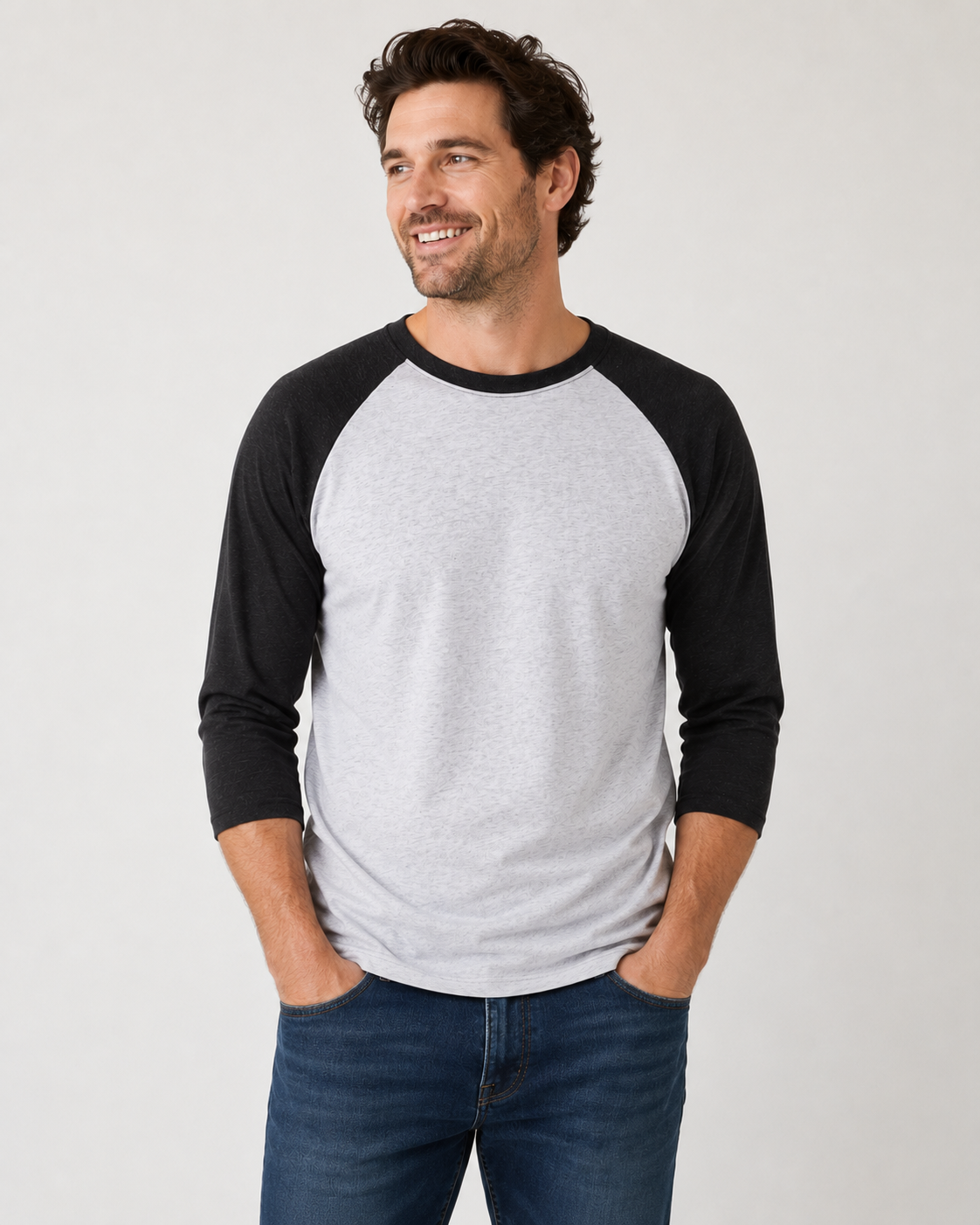Next Level 6051 Unisex Triblend Three-Quarter Raglan T-Shirt