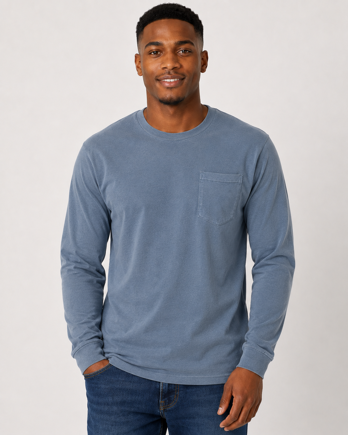 Comfort Colors 4410 Unisex Garment-Dyed Heavyweight Long Sleeve Pocket T-Shirt