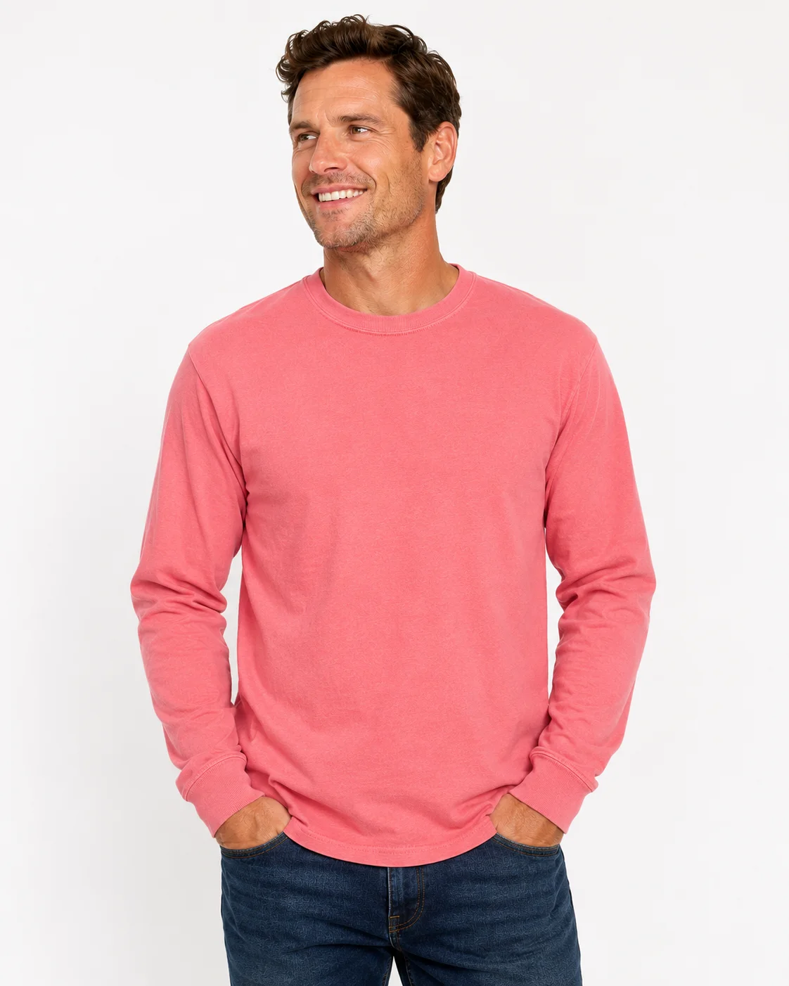 Coral Craze | Unisex Garment-Dyed Long Sleeve Tee