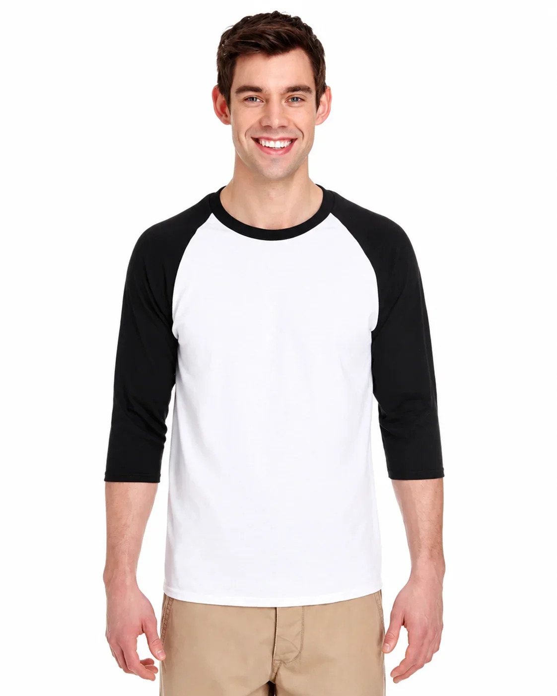 Gildan 5700 Unisex Heavy Cotton™ Raglan Three-Quarter Sleeve T-Shirt
