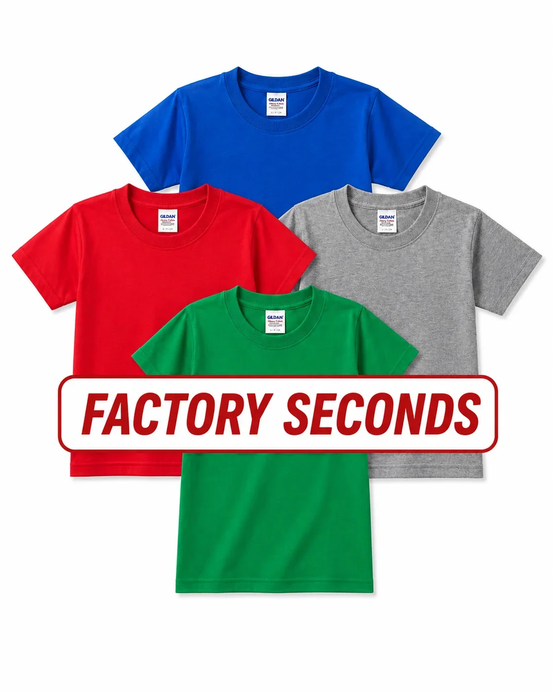 Asst Colors | Kids T-Shirts Factory Seconds *No Returns*