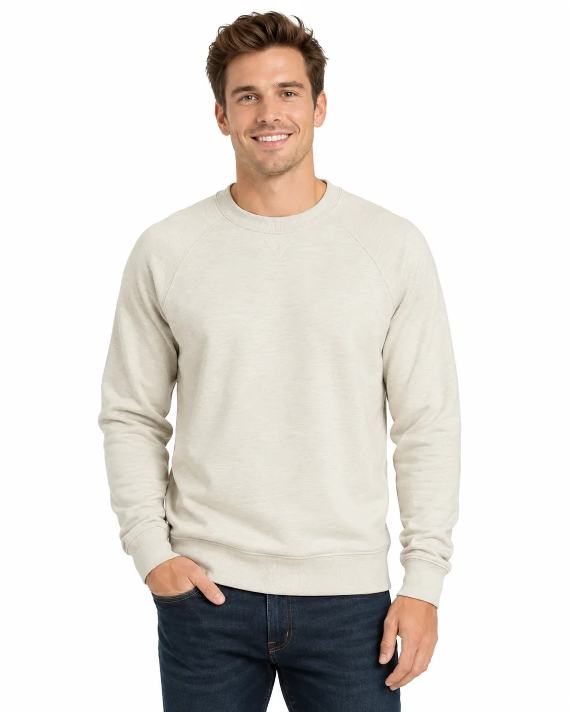 Oatmeal | French Terry Crew